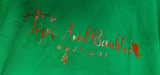 TOPS AND BAUBLES BOUTIQUE LOGO T SHIRT - GREEN - LARGE