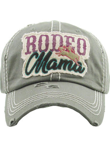 VINTAGE BALL CAP "RODEO MAMA" - MOSS